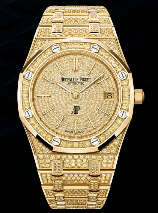 Audemars Piguet Replica Watch Royal Oak Extra-Thin Yellow Gold 16202BA.HH.1241BA.01